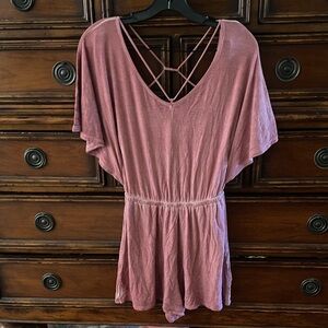 American Eagle Outfitters Mauve Pink Romper